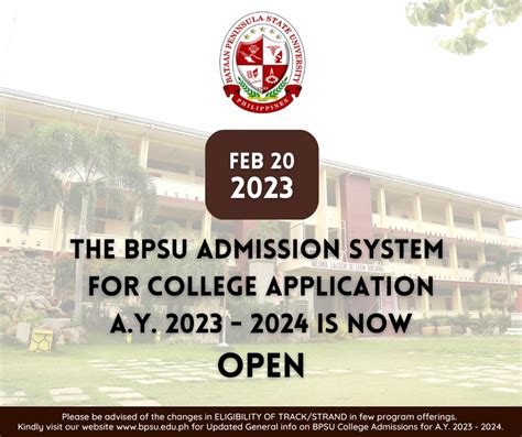bpsu admission 2024|GENERAL INFORMATION ON BPSU COLLEGE ADMISSIONS .